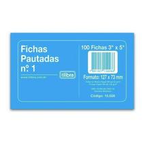 Ficha pautada 3x5 100un tilibra n1