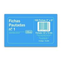 Ficha pautada 3x5 100un tilibra n1