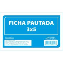 Ficha Pautada 3X5 7,6X12,7CM 100FLS.