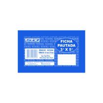 Ficha pautada 3x5 SD 127x76mm c/100 ref 10042