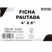 Ficha Pautada 4X6 152X102Mm