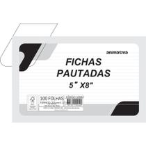 Ficha Pautada 5X8 12,7X20,3CM (7891321100400) Ficha Pautada 5X8 12,7X20,3CM (7891321100400)
