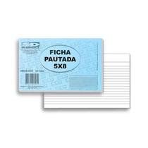 Ficha Pautada 5x8 Com 100 Unidades São Domingos