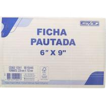 Ficha Pautada 6X9 229mm X 153mm São Domingos