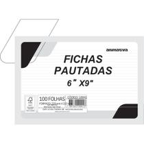 Ficha Pautada 6X9 229X153MM Pacote com 100