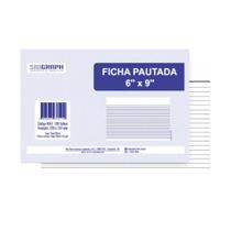 Ficha Pautada 6x9 Grande Bloco Com 100 Fls Sidgraph