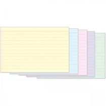 FICHA PAUTADA COLORS N2 - 4X6 - 50 Folhas Coloridas