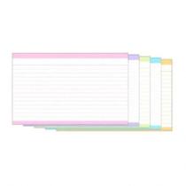 Ficha pautada com tarjas 5x8 pacote com 50 folhas - Tilibra