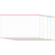 Ficha Pautada Com Tarjas Coloridas Tilibra