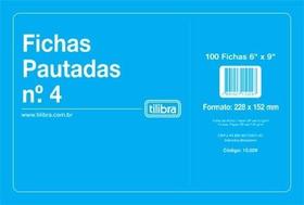 Ficha Pautada Nº4 6x9 C/100 Fichas Tilibra