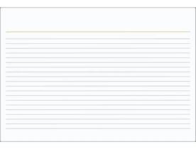 Ficha Pautada Número 3 - 5x8 100 Folhas - Kit Com 2 Blocos
