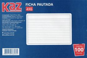 Ficha Pautada Tamanhos Resumo Escritório Estudo Papelaria - KAZ