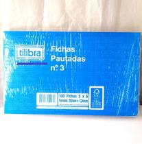 Ficha Pautada Tilibra N.3 5X8 - Pt C/ 100 Folhas