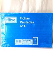 Ficha Pautada Tilibra N.4 6X9 - Pt C/ 100 Folhas
