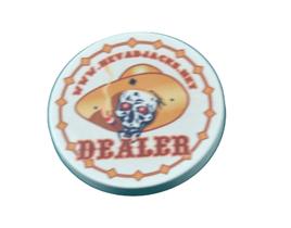 Ficha pôquer Dealer Botão grande de 52 mm Ficha pôquer Dealer Botão grande de 52 mm