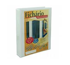 Fichário 2 Argolas Branco C/revestimento 3264 A4 265x315x60