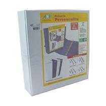 Fichário 4 Argolas Branco C/revestimento Ofício 265x340x75 Acp Fichário 4 Argolas Branco C/revestimento Ofício 265x340x75 Acp