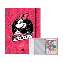 Fichario 4 Fechos 80 fls Minnie Vintage Foroni