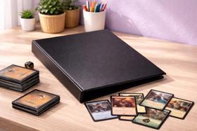 Fichário A4 Personalizável Preto ACP 4 Argolas PVC Para Cards e Coleções Até 150 Folhas Fichário A4 Personalizável Preto ACP 4 Argolas PVC Para Cards e Coleções Até 150 Folhas
