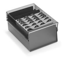 Fichario Acrimet com indice para ficha 4x6 922.1 fume Fichario Acrimet com indice para ficha 4x6 922.1 fume