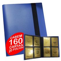 Fichário Álbum para cartas Pokemon magic yugioh 160 cartas