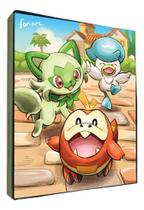 Fichário Album Sprigatito Fuecoco Quaxly Sem Folhas Pokemon