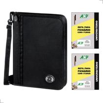 Fichário Argolado Nylon ACP Reforçado com 2 Refis Pautados Inclusos 192 Folhas Fichário Argolado Nylon ACP Reforçado com 2 Refis Pautados Inclusos 192 Folhas