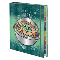 Fichário Argolado Star Wars Yoda Baby Com Elástico Caderno