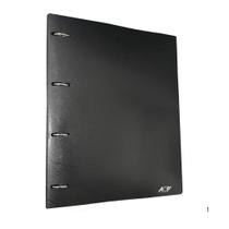 Fichario Cad Argolado Sweet Capa Pp 96fls 6div Transp Preto