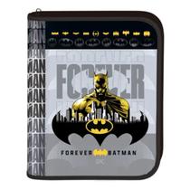 Fichário Caderno Argola Divisórias Batman Universitári Ziper