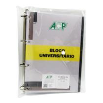 Fichário Caderno Argolado A4 com Capa Acp + Bloco 96Fls