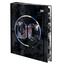 Fichário Caderno Argolado Grande A4 Dc Liga da Justiça Com Elástico 48 Folhas