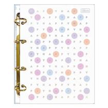 Fichário Caderno Argolado Happy 160 Folhas - Tilibra Fichário Caderno Argolado Happy 160 Folhas - Tilibra