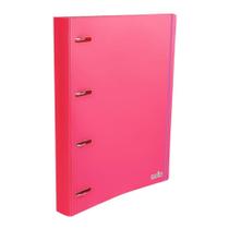 Fichario Caderno Argolado PP Full Color Pink Dello