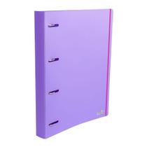 Fichario Caderno Argolado PP Full Color Roxo Delo - Dello Fichario Caderno Argolado PP Full Color Roxo Delo - Dello
