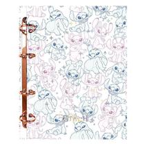 Fichário Caderno Argolado Stitch 120 Folhas - Foroni