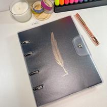 Fichário - Caderno Argolado Ultra PVC - Noir - Ótima