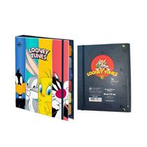 Fichário Colegial Caderno Argolado Looney Tunes com Divisórias - DAC