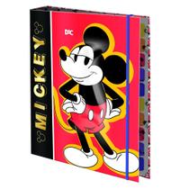 Fichario Colegial Mickey Com 48 Folhas Decoradas Dac