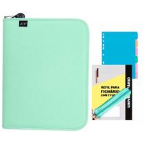 Fichário Com Ziper Estojo Bloco 96 flhas Divisórias Caderno Sweet Grande Volta às Aulas ACP Fichário Com Ziper Estojo Bloco 96 flhas Divisórias Caderno Sweet Grande Volta às Aulas ACP