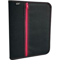 Fichário com Zíper NYLON Preto com Bolso NA Capa - ACP