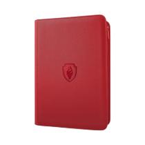 Fichário De Cartas Colecionáveis 360 Com 9 Bolsos, Zíper, Capa Premium Em PU, Durável, Com