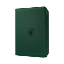 Fichário De Cartas Colecionáveis 360 Com 9 Bolsos, Zíper, Capa Premium Em PU, Durável, Com