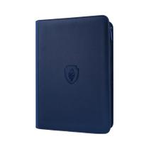 Fichário De Cartas Colecionáveis 360 Com 9 Bolsos, Zíper, Capa Premium Em PU, Durável, Com