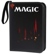 Fichário de cartas colecionáveis Yowxeedi Leatherette 4 Pocket MTG
