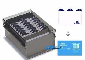 Fichario De Mesa 3x5 Ficha Pautada C/100 + Índice Acrimet Fichario De Mesa 3x5 Ficha Pautada C/100 + Índice Acrimet