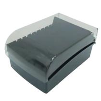 Fichário de Mesa 4x6 com Tampa para Fichas Pautadas