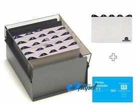 Fichario De Mesa 5x8 Índice A-z + Fichas Pautadas Acrimet Fichario De Mesa 5x8 Índice A-z + Fichas Pautadas Acrimet