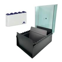 Fichário de Mesa Acrimet 5x8 com Índice AZ Organizador de Fichas Padronizadas Escritório e Arquivo Fichário de Mesa Acrimet 5x8 com Índice AZ Organizador de Fichas Padronizadas Escritório e Arquivo