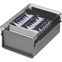 Fichario de mesa c/ base de aco 3x5 fume acrimet Fichario de mesa c/ base de aco 3x5 fume acrimet